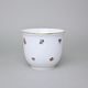 Flower pot without handles, diameter 12,9; h. 10,9 cm, Hazenka, Cesky porcelan a.s.