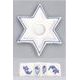 Candle holder Star 9 x 2,2 cm, Original Blue Onion Pattern