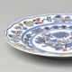 Plate dessert 19 cm, ruby red + gold + Original Blue onion pattern, Cesky porcelan a.s.