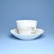 Cup and saucer C plus C 0,25 l / 15,5 cm for tea, White Porcelain, Cesky porcelan a.s.