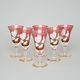 Egermann: Liqueur set of glasses Pink 90 ml, 6 pcs.,Crystal Glasses Egermann
