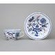 Šálek a podšálek C/1 + ZC1 (zrcadlový podšálek), 200 ml / 15,5 cm na čaj, rubínová červeň + zlato, Český porcelán a.s.