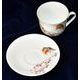 Robin: Cup 420 ml plus saucer breakfast Robin, Roy Kirkham fine bone china