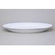 Dish oval flat 32 cm, NINA black line, Thun 1794 karlovarský porcelán