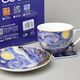 Šálek 250 ml + podšálek 140 mm, Vincent van Gogh, Hvězdná noc, porcelán Carmani