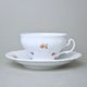 Šálek a podšálek čajový 205 ml / 16 cm, Thun 1794, karlovarský porcelán, BERNARDOTTE házenka