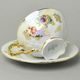 656: Cup tea 200 ml + saucer 15,5 cm, Sonáta, flowers, Leander Loučky