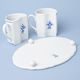 3 pcs set DUO, footed platter oval + 2 mugs 240 ml, Original Blue Onion pattern