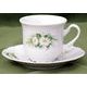 Šálek a podšálek čajový 0,2 l / 14,5 cm, Thun 1794, karlovarský porcelán, CONSTANCE 80262 kopretiny