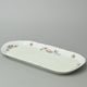 Podnos čtyřhranný 37 cm, Thun 1794, karlovarský porcelán, BERNADOTTE ivory + kytičky