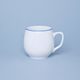 Mug Banak 0,3 l, White with blue line, Cesky porcelan a.s.