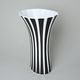 Vase Retro T 30 cm, Black & White Stripes, Goldfinger Porcelain