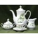 Kávová souprava pro 6 osob, Thun 1794, karlovarský porcelán, CONSTANCE 80262 kopretiny