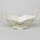 Fruit bowl with handles 36 cm, Thun 1794 Carlsbad porcelain, BERNADOTTE ivory + flowers