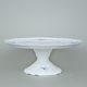 Cake plate 32 cm on stand, Thun 1794 Carlsbad porcelain, BERNADOTTE Forget-me-not-flower