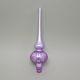 Christmas Tree Glass Tip 27 cm, Purple 602, Bohemian hand made Christmas decorations