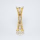 Crystal Cut Vase, 255 mm, Gold + Enamel, Jahami Bohemia