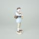 Bagpiper 5 x 7,3 x 18 cm , Biskvit + saxe, Porcelain Figures, Duchcov