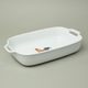 KOHOUT: Mísa zapékací s uchy střední 6,5 x 34,5 x 20,5 cm, Thun 1794, karlovarský porcelán