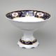 440: Mísa na ovoce 23 cm na noze, Sonáta, kobalt + růže, Leander Loučky