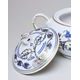 Víčko k cukřence s oušky bez výřezu 0,30 l, rubínová červeň + zlato + cibulák, Český porcelán a.s.