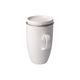 Tea Cup 450 ml with Lid and Strainer white 11,5 / 8 / 14 cm, Kaiser fine bone china