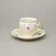 BERNADOTTE castle: Cup + saucer 220 ml / 16 cm, Thun 1794, karlovarský porcelán