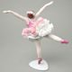 Ballerina with lace 18 x 12 x 23 cm, Kurt Steiner, Porcelain Figures Unterweissbacher