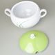 Lid for 2,7 l soup tureen, Thun 1794, karlovarský porcelán, OPÁL grass