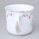 Hrnek vařák 650 ml růžičky + zlatá linka, Český porcelán a.s.