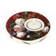 Candle holder, 12 / 12 / 4 cm, porcelain, J. D. De Heem, Goebel