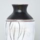 Studio Miracle: Black & White Vase, 37,5 cm, Hand-decorated by Vlasta Voborníková