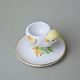 Kalíšek na vejce 7 cm, Kuřátko žluté, porcelán Lindner