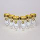 Astra Gold: Liqueur (shot) cup 50 ml, 6 pcs. set, Quadro crystal, Lilit and Leo Golden Black decor