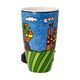 Mug with lid Romero Britto - Happy, 0,5 l, Fine Bone China, Goebel