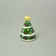 Bell christmas tree 6 x 9 cm, glazed ceramic, EGAN