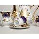 Mary-Anne 431: Coffee set for 6 pers., cobalt + gold rose, Leander Loučky