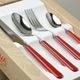 24 pcs. cutlery set, Tinta Unita, brick red, NEVA