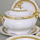 Soup tureen 3,5 l, Marie Louise 88003 gold, Thun 1794, karlovarský porcelán