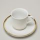 511: Cup 150 ml + saucer, Sabina, gold, Leander Loučky