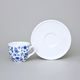 Cup espresso 90 ml and saucer 12,5 cm Milada, Fragments of Onion Pattern, Blue, Český porcelán a.s.