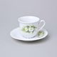 Coffee cup and saucer 0,13 l / 13,5 cm, Thun 1794 Carlsbad porcelain, CONSTANCE 80262