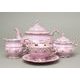 Tea set for 6 pers. Sonata decor 158, Leander 1908, Rose china