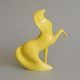 Stallion 15,5 x 5 x 16 cm, Yellow, Porcelain Figures Duchcov