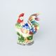 Lamart: The Cock, Box (Sugar bowl), 14 cm, Italian Porcelain Lamart