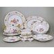 656: Dining set for 6 persons, Sonata, flowers, Leander 1907