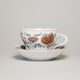 Orange-black Onion: Cup and saucer B plus B 0,21 l / 14 cm for coffee, Český porcelán a.s.