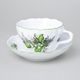 Cup 0,4 l + saucer D+D, Lily of the valley, Cesky porcelan a.s.