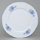 Dish round flat (club plate) 30 cm, Thun 1794 Carlsbad porcelain, BERNADOTTE Forget-me-not-flower