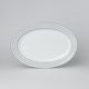 Dish oval flat 32 cm, Thun 1794 Carlsbad porcelain, SYLVIE 80411